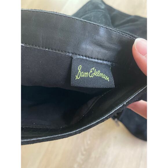 Sam Edelman Kayla black suede over the knee boots size 8 - Picture 8 of 9